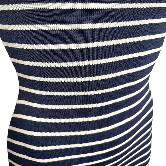 Navy White Stripe Dress 💙 - Picture 4 of 9